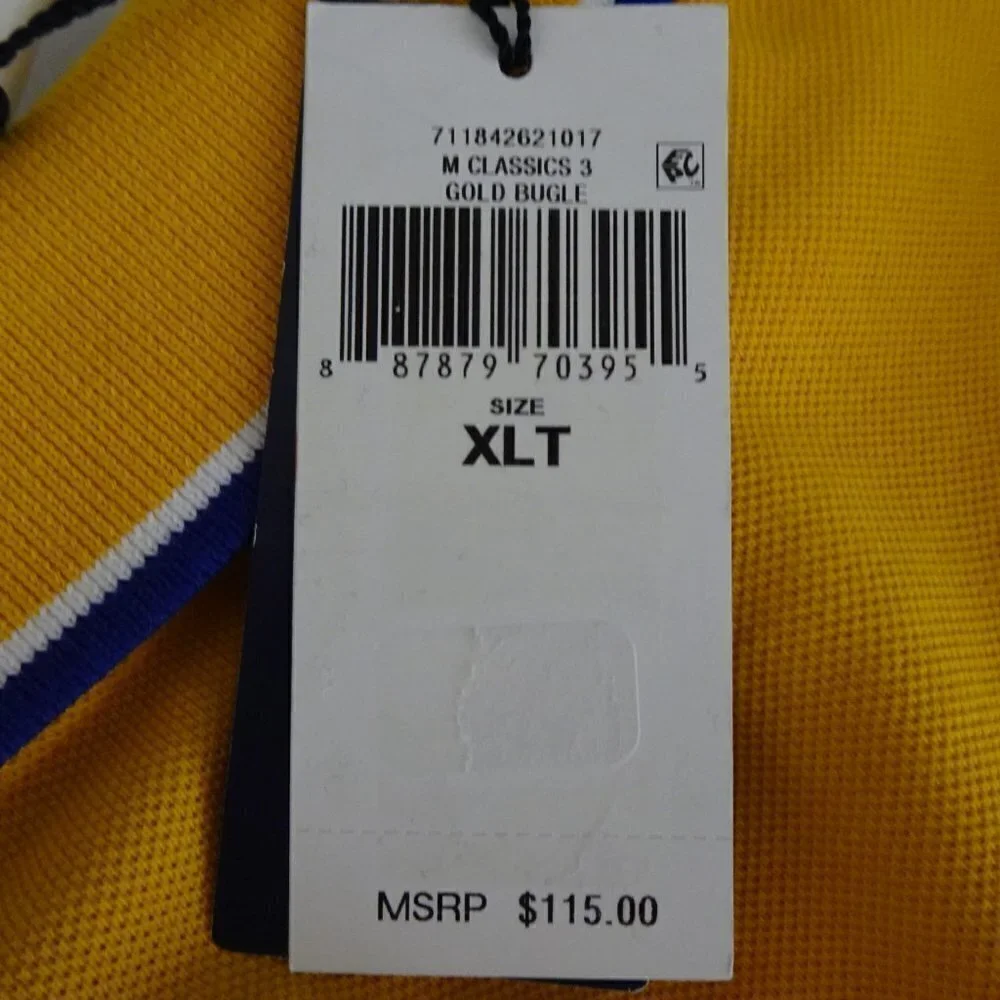 Polo Ralph Lauren Polo Shirt Big Men's Size XLT Yellow Cotton